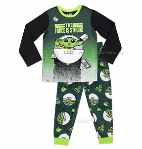 Baby Yoda LEGO Pajamas Boys Size 4-12 Star Wars The Mandalorian T Shirt Girl NWT - Picture 1 of 3