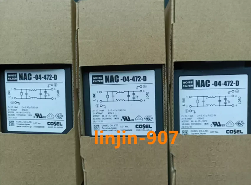 1PC COSEL power filter NAC-04-472-D - Image 1 of 1