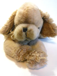 Vintage Merrythought Pyjama Case Superb Clean Condition Puppy Dog with Cream Bow - Picture 1 of 8