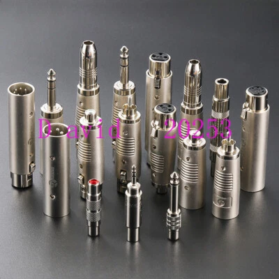 Audio converter head to connector Cannon Lotus RCA Revolution male 6.35 to 3.5 - Image 1 of 4