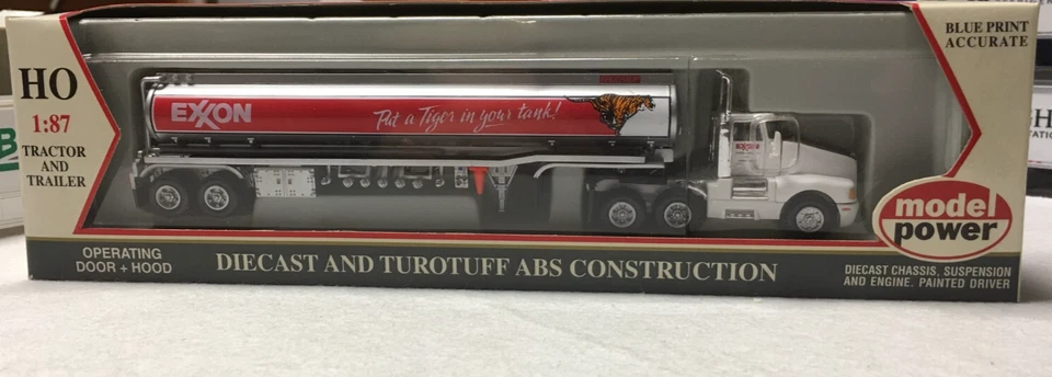 H0-LKW MODEL POWER   KENWORTH  T-600 mit Trailer "EXXON" 490-16001 - Bild 1 von 4