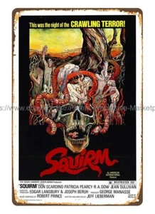 clearance home decor 1976 SQUIRM HORROR MOVIE POSTER metal tin sign - Picture 1 of 4