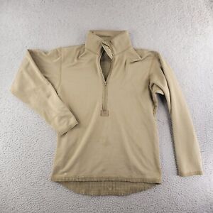 USGI MILITARY Shirt Size Medium Short  COYOTE GEN III GRID FLEECE WAFFLE THERMAL