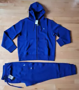 Polo Ralph Lauren Herren Large Double Knit Tech Jogger Jogginganzug Blau Neu mit Etikett - Bild 1 von 21