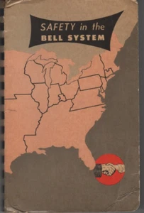 Vintage SAFETY IN THE BELL SYSTEM Manual - Pacific Telephone & Telegraph 1955 - Bild 1 von 10