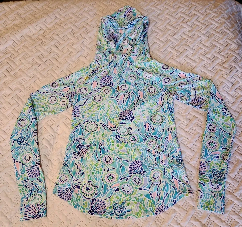 Lilly Pulitzer UPF 50+ ChillyLilly Lilblock Popover Talla XX Pequeño - Usado en Excelente Condición Foto 1 de 4