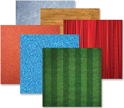 Creative Memories "Back To School" Texture-look 12x12 Paper, 12/Pk, Sports, etc - Image 1 of 3