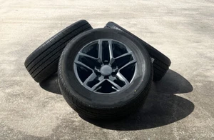 Chevy Silverado Tahoe Trail Boss 18" Gloss Black Replica Wheels Highway Tires - Picture 1 of 5