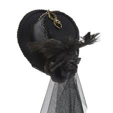 Steampunk Top Hat Gothic Vintage Style Head Gear Novelty Black Headwear