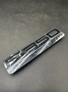 2005-2007 FORD F350 F-350 SUPER DUTY SIDE FENDER EMBLEM BADGE CHROME OEM - Picture 1 of 7