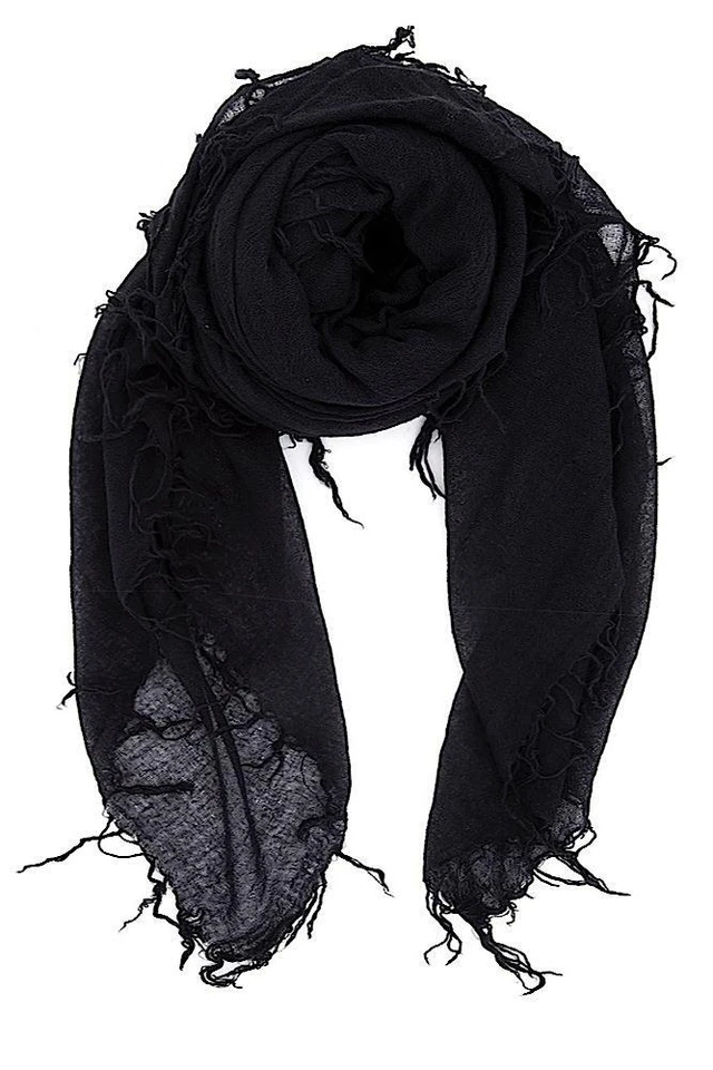 Chan LUU Cashmere and Silk Scarf in BLACK 62" x 58" NWT - Image 1 of 1