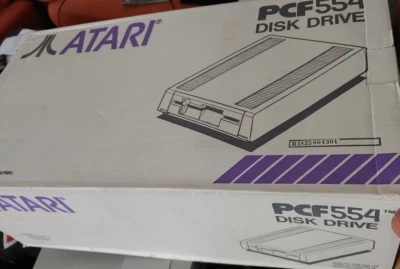 ATARI ST PCF554 5,25 Laufwerk in OVP (+ Netzteil, Serial) in OVP WORKS 520 1040 - Image 1 of 4