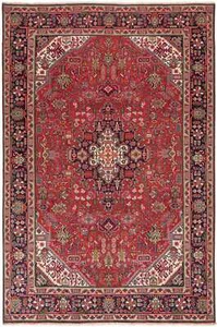 Tabriz Annodato a Mano Tappeto Persiano 304x201 cm-Fine,Orientale,Rosso,Tappeto, - Picture 1 of 10