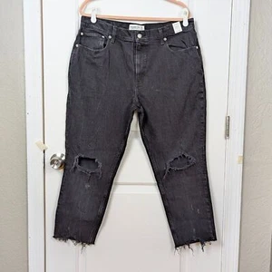 Abercrombie & Fitch | Jeans grigio invecchiato per mamma a vita alta taglia 33 - Foto 1 di 10