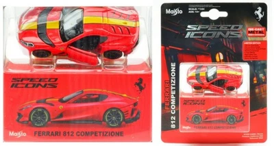 MODELLINO AUTO STATICO DIECAST MAISTO FERRARI 812 COMPETIZIONE ROSSO SCALA 1:64 - Immagine 1 di 4