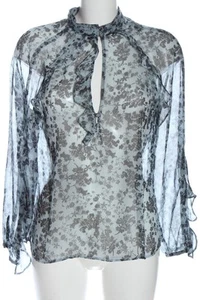ZARA Blusa de manga larga Mujeres Talla EU 36 azul-negro elegante - Imagen 1 de 5