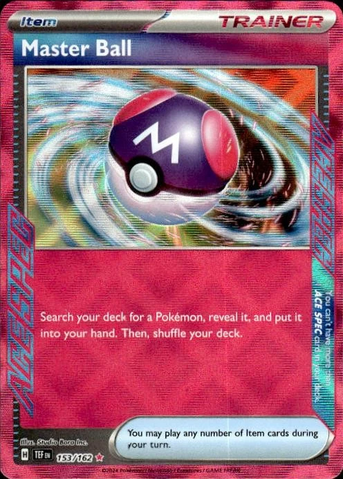 Pokemon Master Ball SV05: Temporal Forces 153/162 Near Mint NM - Image 1 of 2