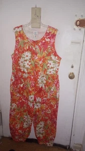 Vintage Laura Ashley Bubble Jumpsuit Cottagecore Boho Blumen Mehrfarbig Gr. XL - Bild 1 von 5
