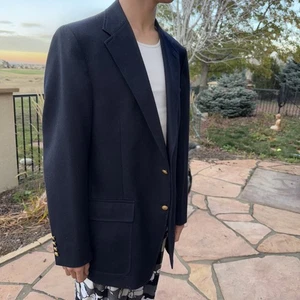 Beckwith The Regiment Shops of Colorado Vintage Doe Skin Flannel Blazer Blue 40R - Picture 1 of 21