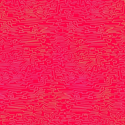 Laurel Burch Fiesta Horses GEO MAZE Light RED Y3414-4 Texture Fabric FQ - 1/4 YD - Image 1 of 4