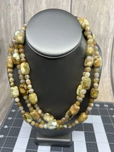 Jay King Mine Finds 60" Yellow Opal Necklace - Picture 1 of 5