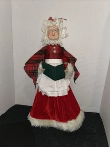 Frau Claus Figur 19 Zoll mit Karolingbuch - Bild 1 von 3