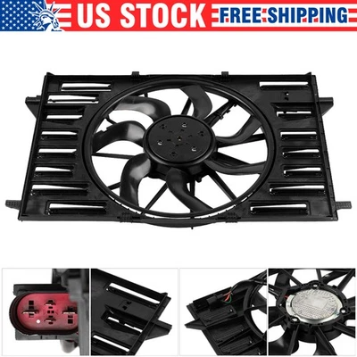 Radiator Cooling Fan For 2017-2021 Audi A4 Allroad 2019-2021 A6 A7 Quattro 2.0L — 第 1/4 张图片
