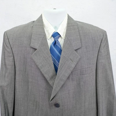 Blazer John Weitz Signature Collection Gris Ojo de Pájaro 3 Botones 40R / Delgado 42R Foto 1 de 4