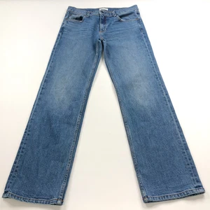 Askk NY Straight 27 (Fits 31W 30L) Mid Rise Denim Jeans Blue MINT 169 - Picture 1 of 12