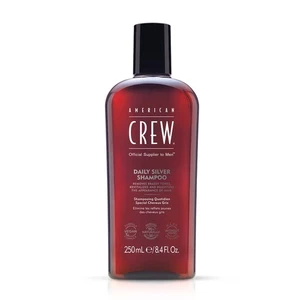 Champú diario plateado American Crew para hombre elimina tono latón fórmula vegana 8,4 oz - Imagen 1 de 1
