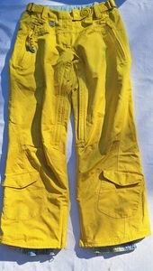 Nike 6.0 Swoosh Yellow Mens Size XS Snowpants Damged Button - Picture 1 of 9