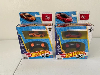 2 LOTS Hot Wheels 2025 RC Red Ferrari SF90 Stradale Assetto Fiorano, Lamborghini - image 1 of 4