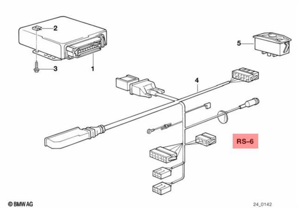 Genuine BMW E23 E24 Transmission Electrical Plug Repair Kit OEM 24631215953 - Image 1 of 1