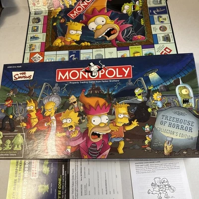 Hasbro Monopoly Simpsons Tree House of Horrors Collector's Edition- Complete  - Image 1 of 4