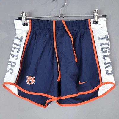 Pantalones cortos para mujer Nike azul marino naranja blanco castaño rojizo Tigres Dri-Fit pequeños Foto 1 de 4