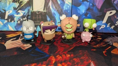 Invader Zim Palisades PVC Figurines of Doom Bologna Dib Beaver Gaz Gir Pig READ! - Image 1 of 4