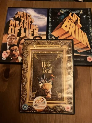 Monty Python Set. Holy Grail Deluxe Edition, Meaning Of Life, The Life Of Brian  - Image 1 of 2
