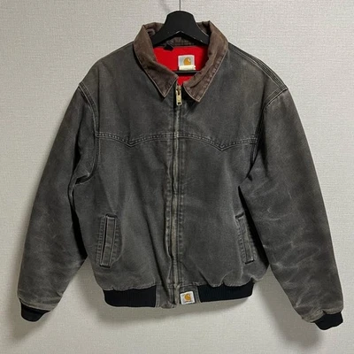 Chaqueta Carhartt Santa Fe descolorida negra talla XL para hombre simple y el... - Imagen 1 de 4