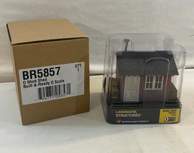 NIP Woodland Scenics Landmark Structures Work Shed BR5857 O Scale 1:48 - Image 1 of 4