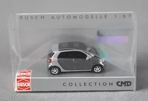 BUSCH 49557 (H0, 1:87) Smart Forfour 2014 »CMD« grau metallic - NEUWARE! - Bild 1 von 8