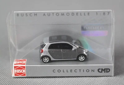 BUSCH 49557 (H0, 1:87) Smart Forfour 2014 »CMD« grau metallic - NEUWARE! - Bild 1 von 4