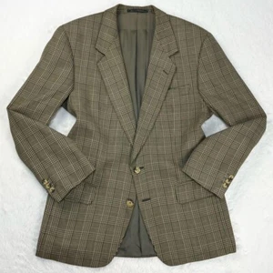 Tom Ford Gucci Men's Glen Check Tailored Jacket Beige Pocket Rare Size 48 Used - Picture 1 of 11
