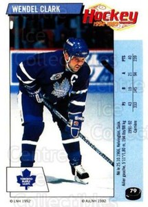 1992-93 Panini Stickers French #79 Wendel Clark