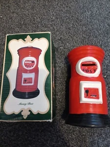 The Raphael Collection Ceramic Red Mail post box Money Box - Picture 1 of 5