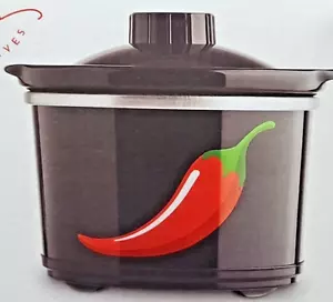Mini Crock Pot Dips Cheese Fiesta Chili Pepper Design Removable Quart (T124) - Picture 1 of 7