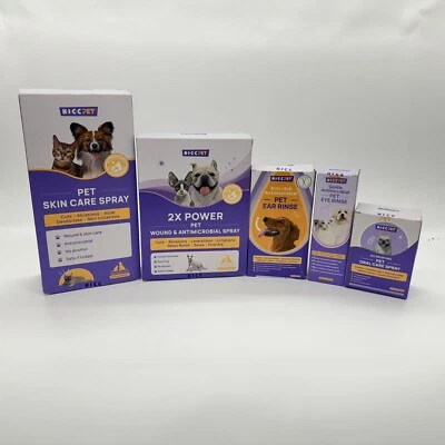 5 Factory Sealed HICC PET Wound Antimicrobial Skin Care Oral Care Eye Ear Care - Image 1 of 4