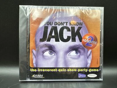 PC You Don't Know Jack Vol 2 (Windows, Mac, CDROM, Sierra) BRAND NEW SEALED - Image 1 of 4