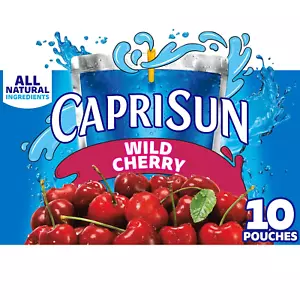 Wild Cherry Naturally Flavored Kids Juice Drink Blend (10 Ct Box, 6 Fl Oz Pouche - Picture 1 of 12