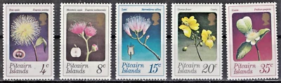 PITCAIRN ISLANDS:1973 SC#130-34 MNH Flowers AP2315 - Image 1 of 2