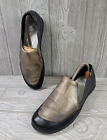 Naot Moana Stressed Leather Slip On Flats Shoes 41 Eur 10 Us Black Brown Gray